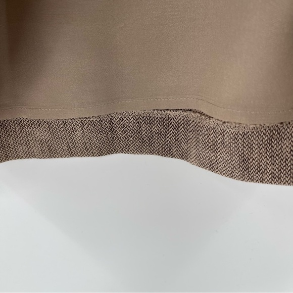 Anthropologie Preppy Tabitha Linen Tweed Knee Length Fairy Naturecore Skirt 4 - Picture 5 of 7